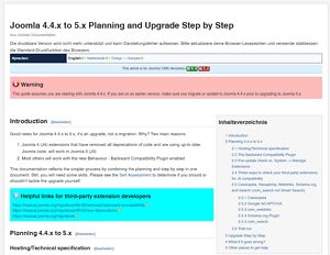 Joomla Update von Version 3.10 nach 4.x - Anleitung